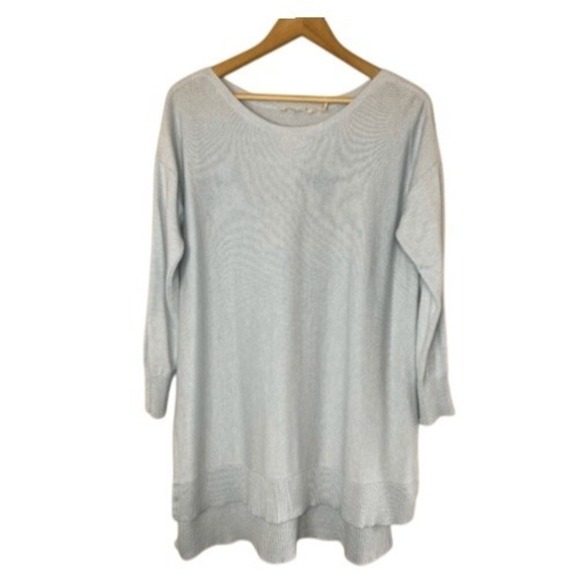 SOFT SURROUNDINGS Light Blue Sweater Tunic, Large‎ - Picture 1 of 8